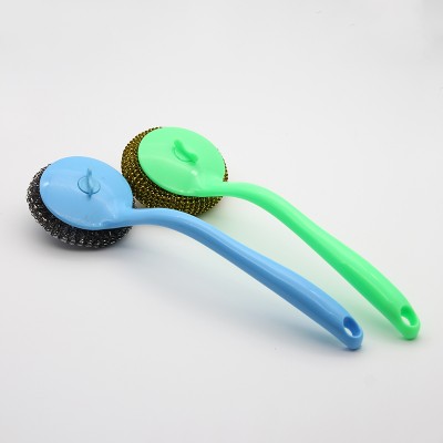 hot sale soap dispensing sponge dish brush for kitchen cleaning