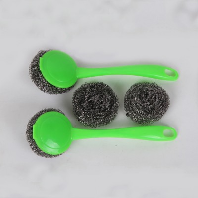 Kitchen cleaning 410 flat steel wire brush for dish