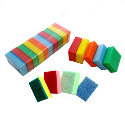 Green nylon sponge scouring pad / kitchen cleaning sponge pad